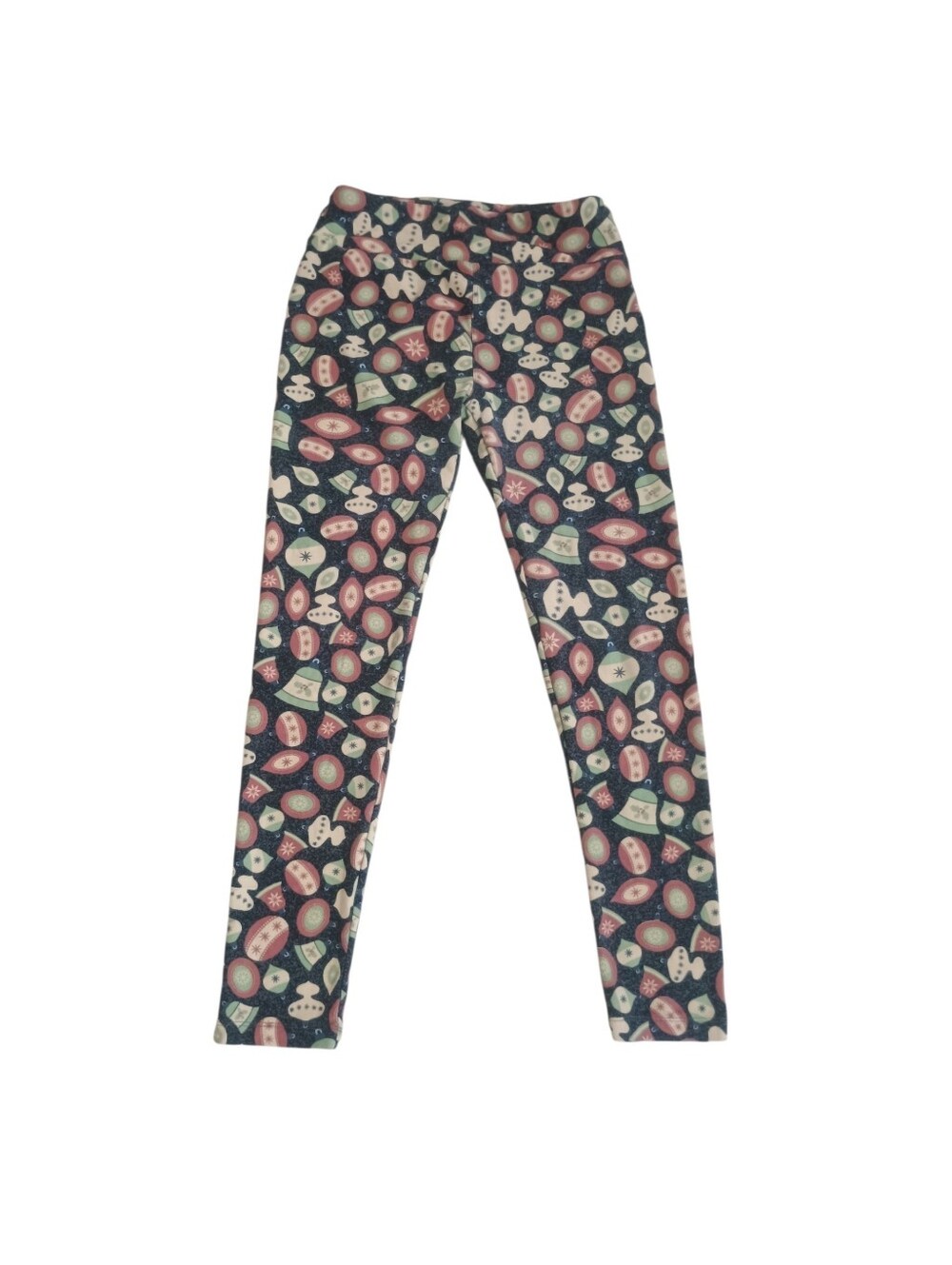 LuLaRoe Girls leggings festive retro-style Christmas Ornament Holiday print